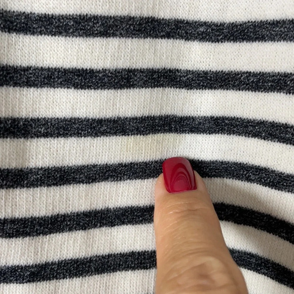 Lou & Grey Stripe Balloon Sleeves Hoodie size S - Picture 13 of 14